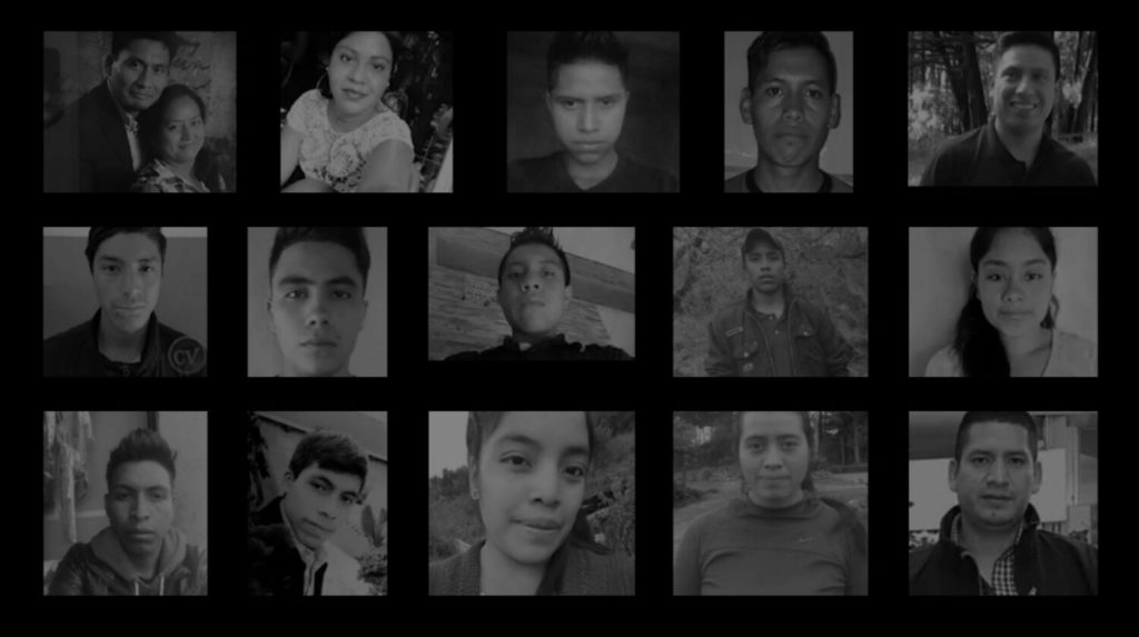 Rostros de los migrantes asesinados en Tamaulipas.CORTESÍA